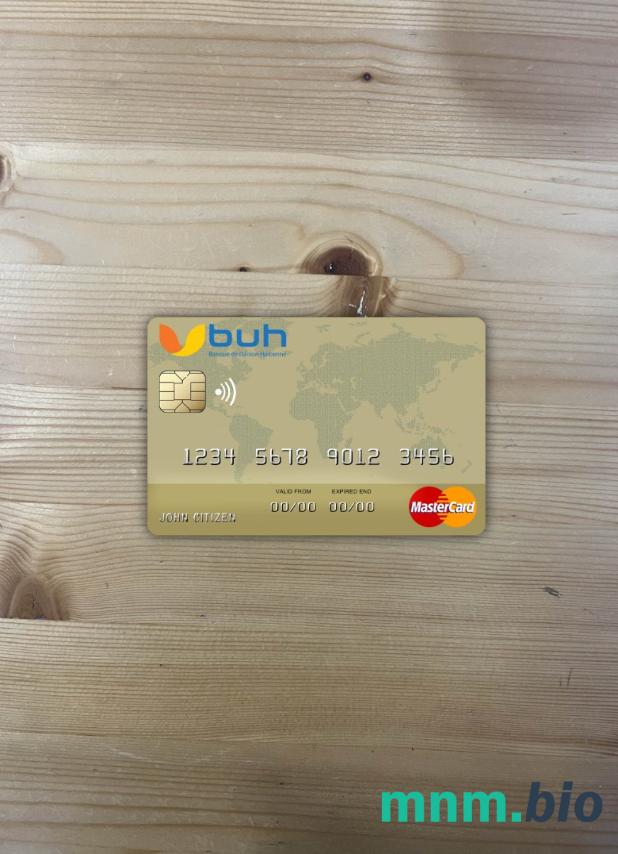 Haiti BUH bank wygląd zdjęcia mastercard skan PSD + zdjęcie